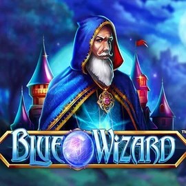 Blue Wizard slot logo by Quickspin at Vegasino CasinoBlue Wizard