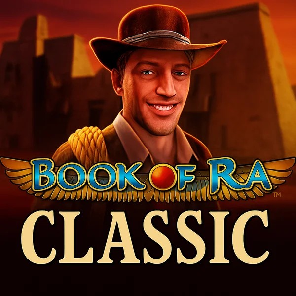 Book of Ra Classic slot visual from Novomatic available on vegasinono.com