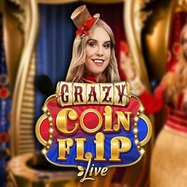 Crazy Coin Flip slot visual from Evolution available on vegasinono.com