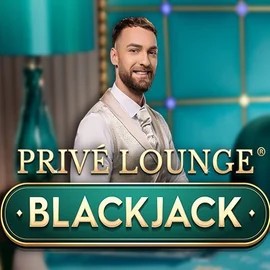 Privé Lounge Blackjack logo by Pragmatic Play at Vegasino Casino