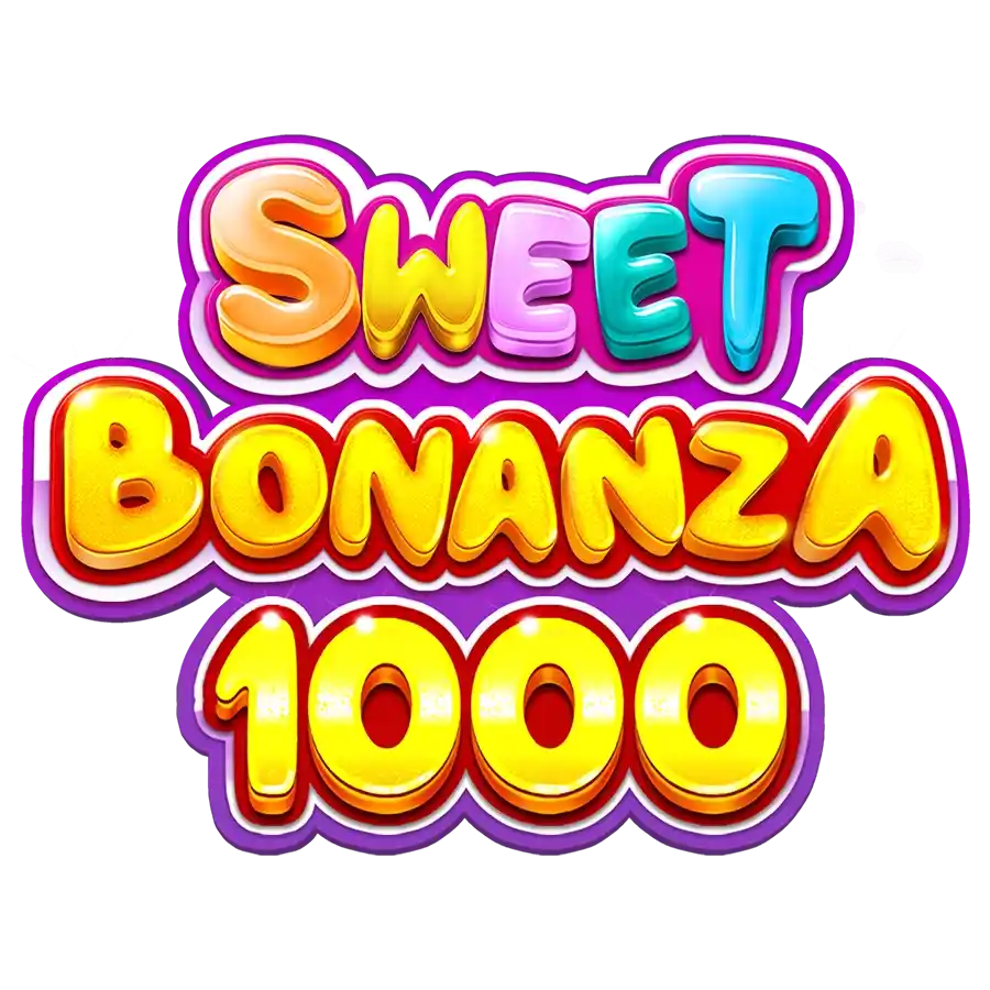 Sweet Bonanza 1000 online game logo by Pragmatic Play on vegasinono.com